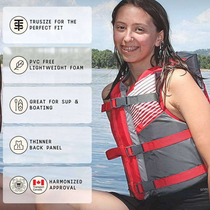 Stohlquist Fit Youth Life Jacket - Coast Guard Approved, High Mobility PFD, Buoyancy Foam, Fully Adjustable for Children Around 75-125 lbs - Image 4